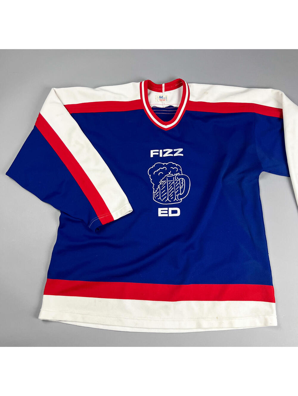 Vintage Hockey Jersey in Blue, Red & White, Beer League